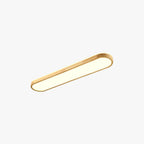Muto Nordic Minimalist Oval LED Flush Mount Ceiling Light