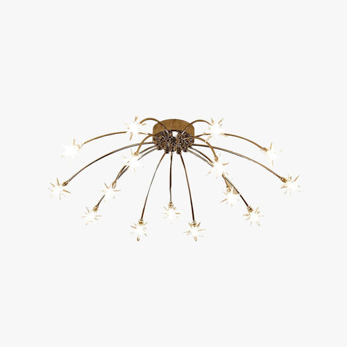 Arisha Art Deco Starry Glass Flush Mount Ceiling Light - image 1