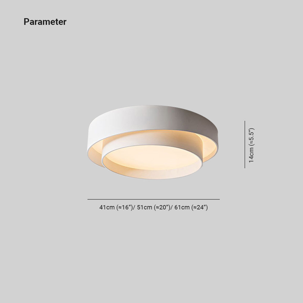 Arisha Nordic Art Deco Circular Flush Mount Ceiling Light