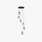 Kristy Modern Minimalist Glass Chandelier Living Room