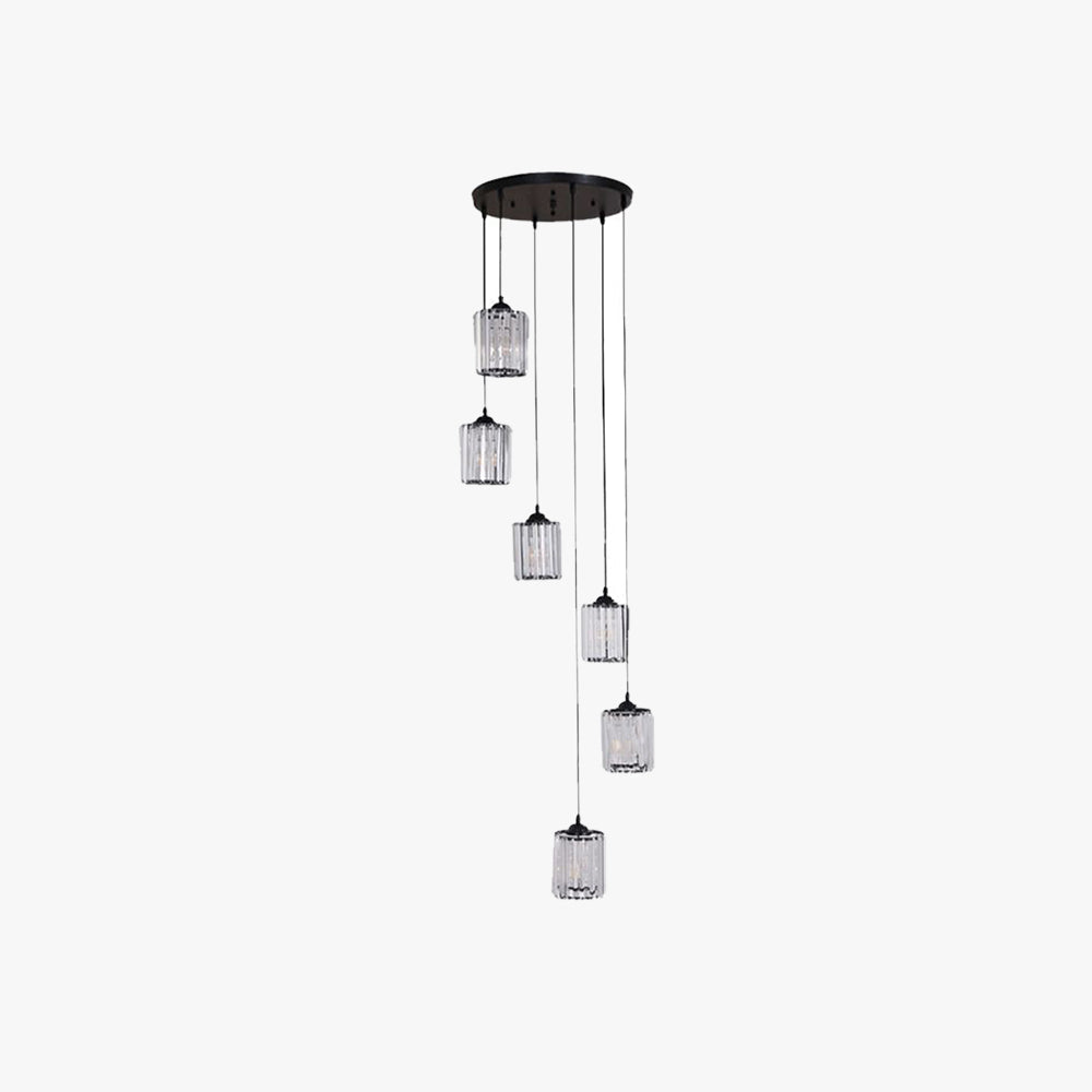 Kristy Modern Minimalist Glass Chandelier Living Room