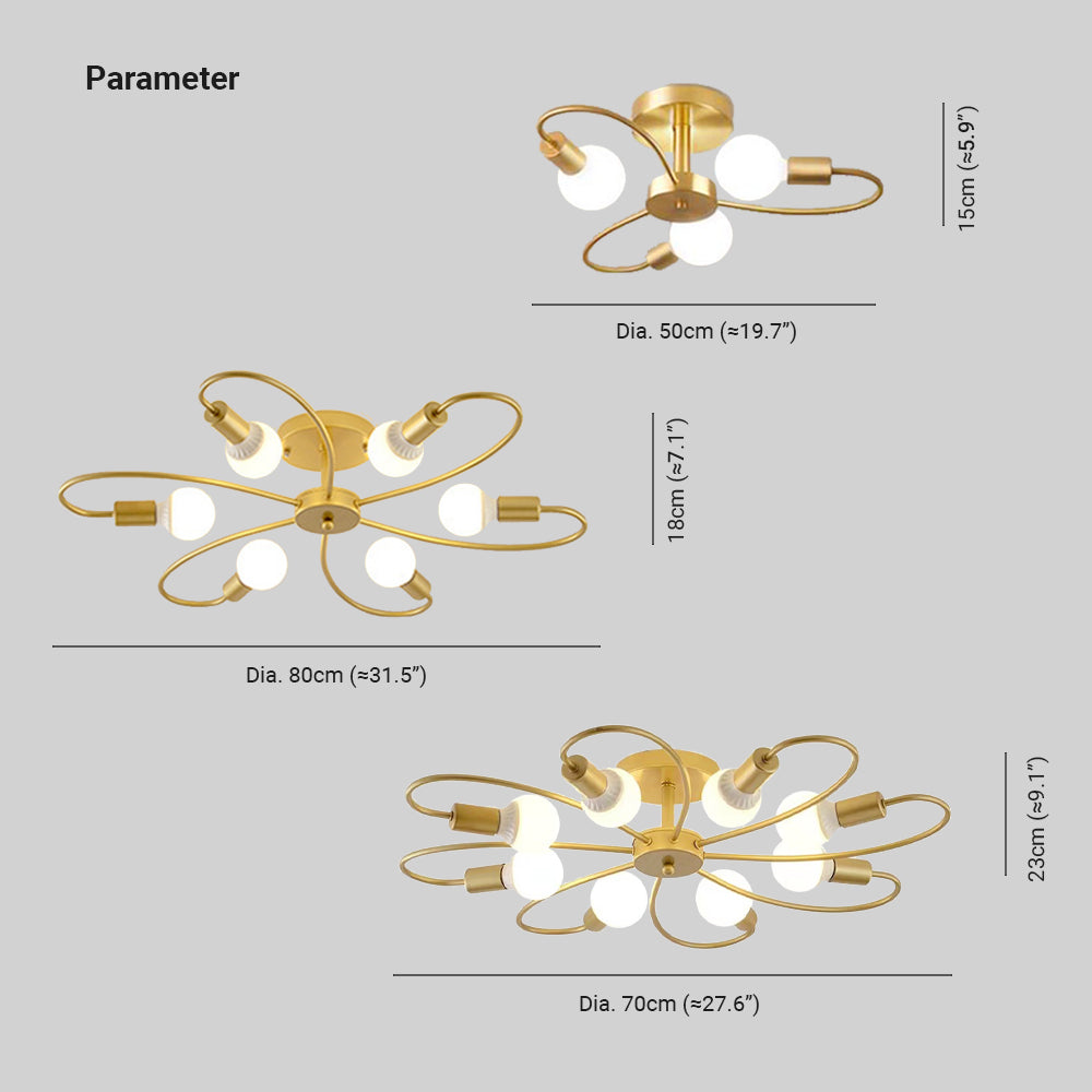 Valentina Modern Flush Mount Ceiling Light