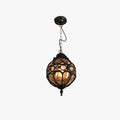 Epoch Loft Sphere Vintage Farmhouse Rustic Pendant Light Black Bronze Dining Room