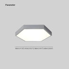 Valentina Modern Hexagon LED Flush Mount Ceiling Light