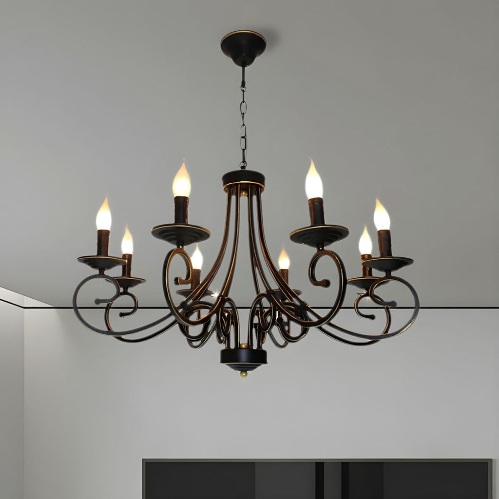 Silva Vintage Mental Candle Chandelier