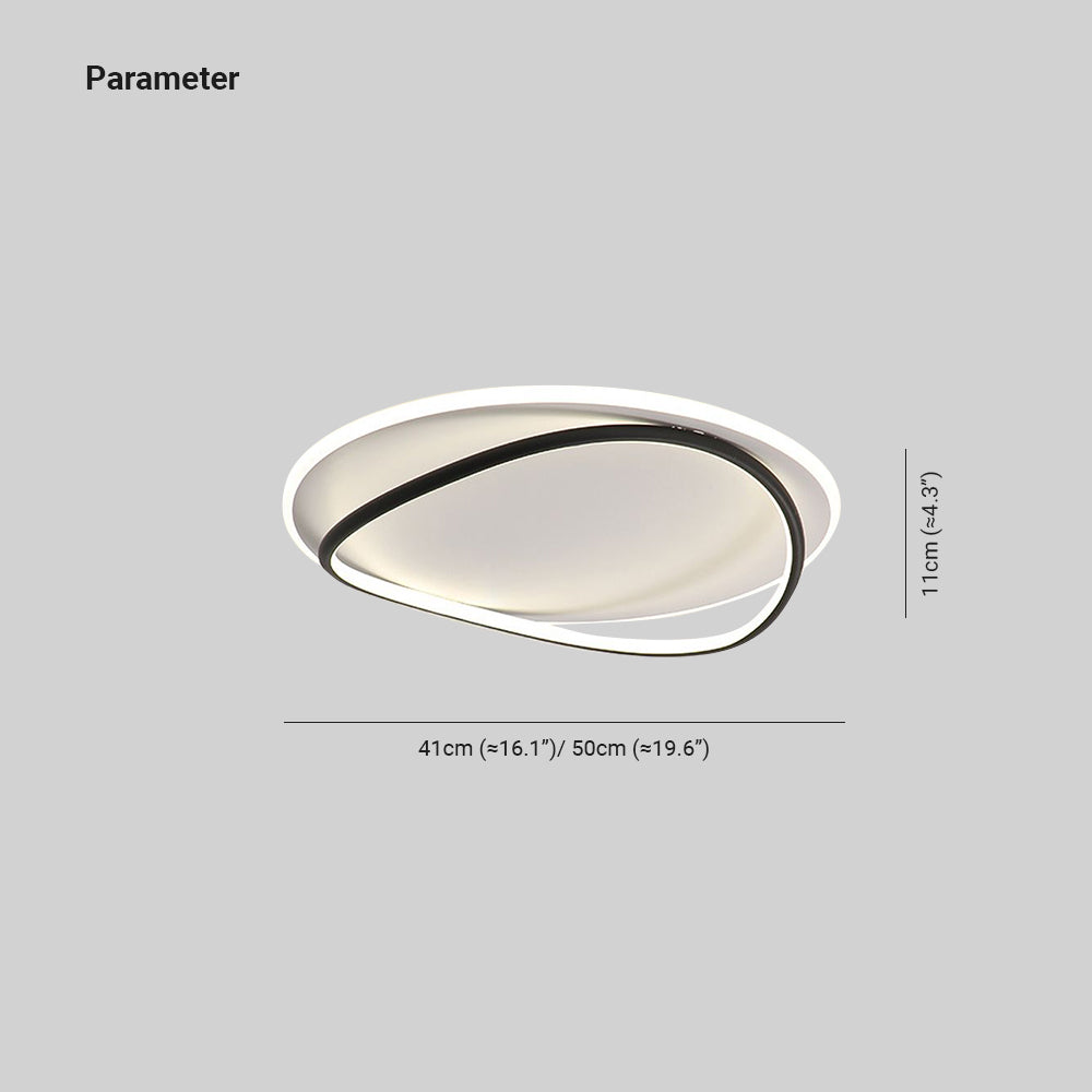 Arisha Flush Mount Ceiling Light Ring Modern Dining Room