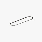 Arisha Flush Mount Ceiling Light Oval Minimalist Acrylic Dining Room