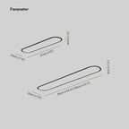 Arisha Flush Mount Ceiling Light Oval Minimalist Acrylic Dining Room