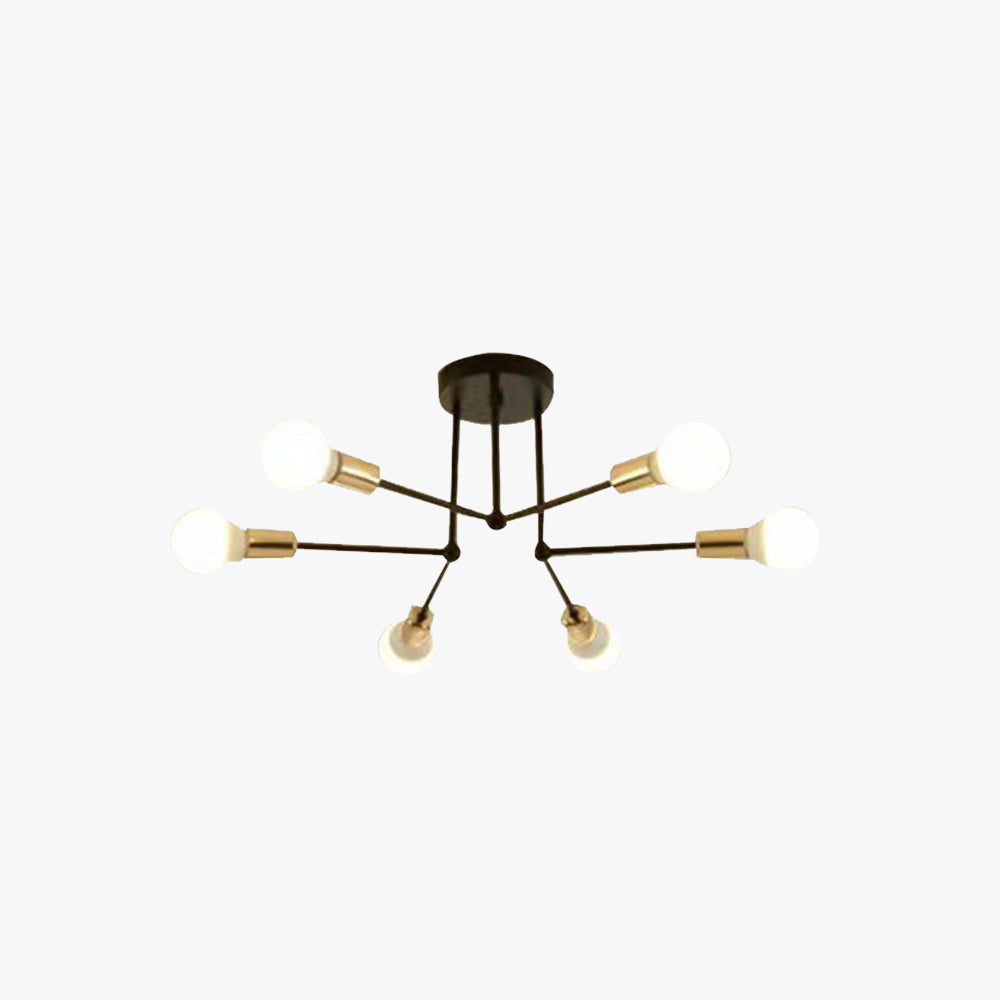 Valentina Flush Mount Ceiling Lights Linear Industrial, /Glass, Bedroom