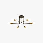 Valentina Flush Mount Ceiling Lights Linear Industrial, /Glass, Bedroom