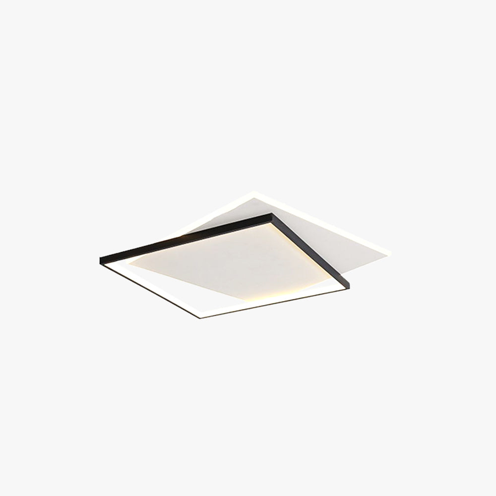 Arisha Modern Duo-Square Flush Mount Ceiling Light