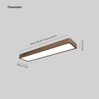 Muto Rectangular Designer Flush Mount Ceiling Light