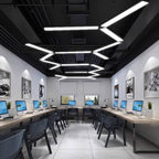 Arisha Minimalist Rectangular LED Pendant Light Acrylic Office