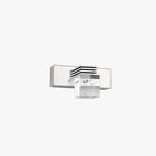Arisha Modern Square Crystal Vanity Wall Lamp, Bedroom/Bathroom