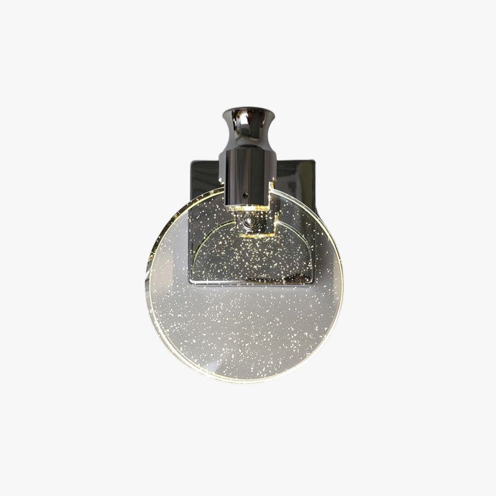 Kristy Modern Round Crystal Vanity Wall Lamp