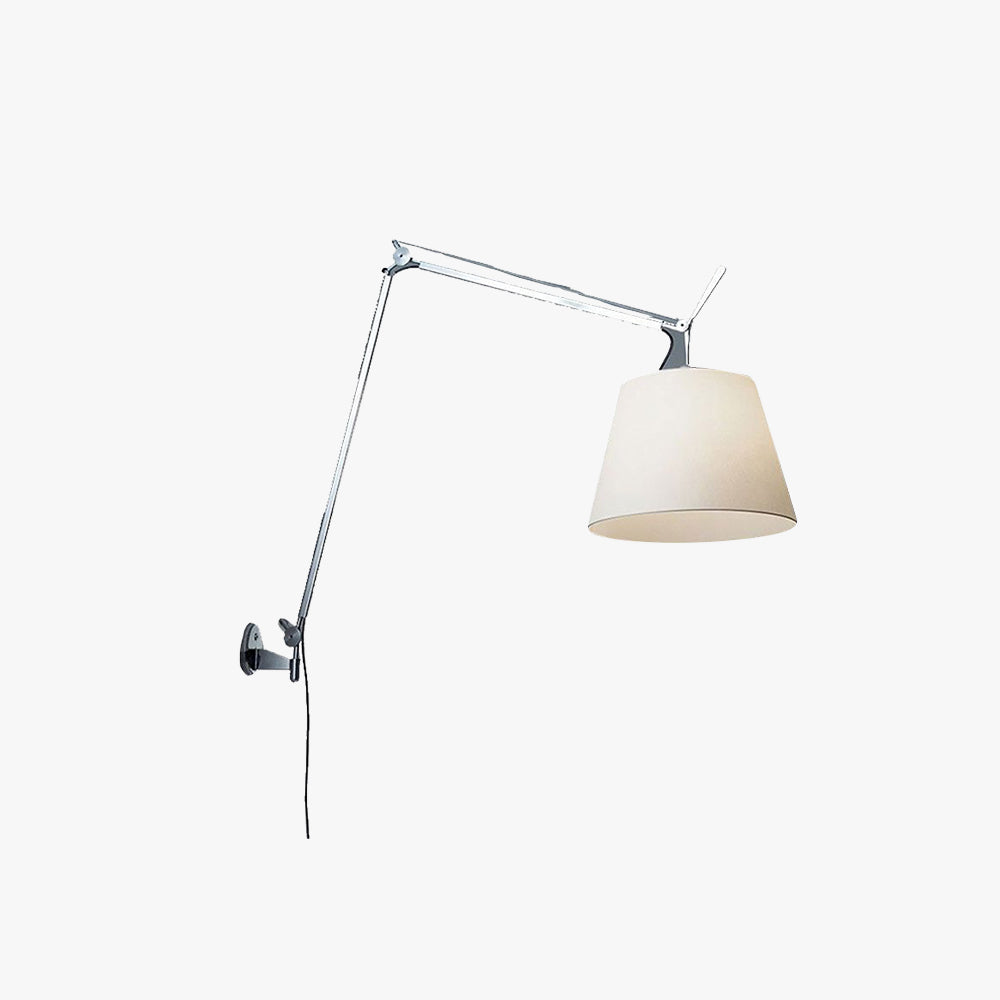 Epoch Wall Lamp Dome Modern Fabric Adjustable Living Room