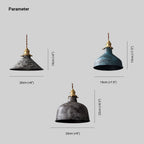 Silva Aged Rusty Vintage Rustic Finish Pendant Light, 3 Style - image 5