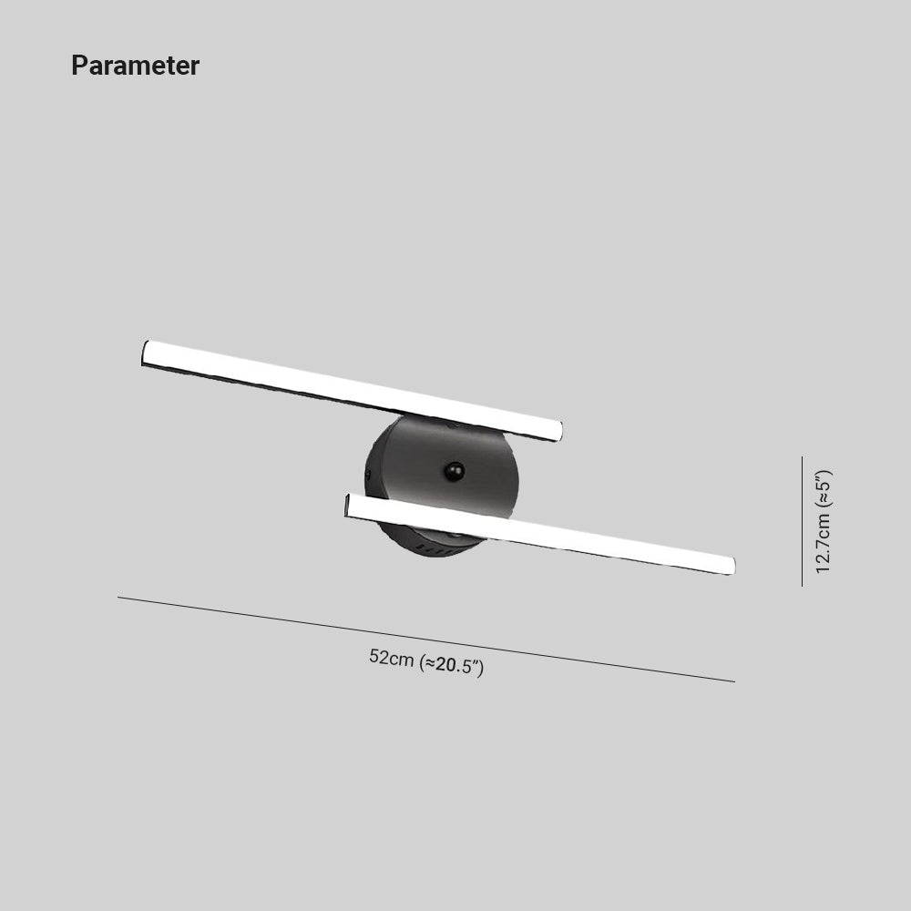 Arisha Modern Bi-Linear LED Vanity Wall Lamp