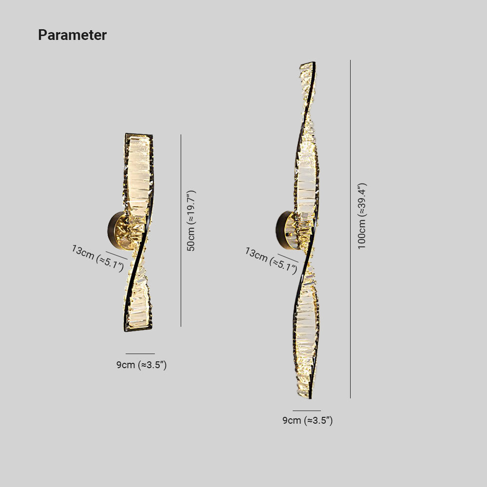 Kristy Vanity DNA Crystal Wall Lamp