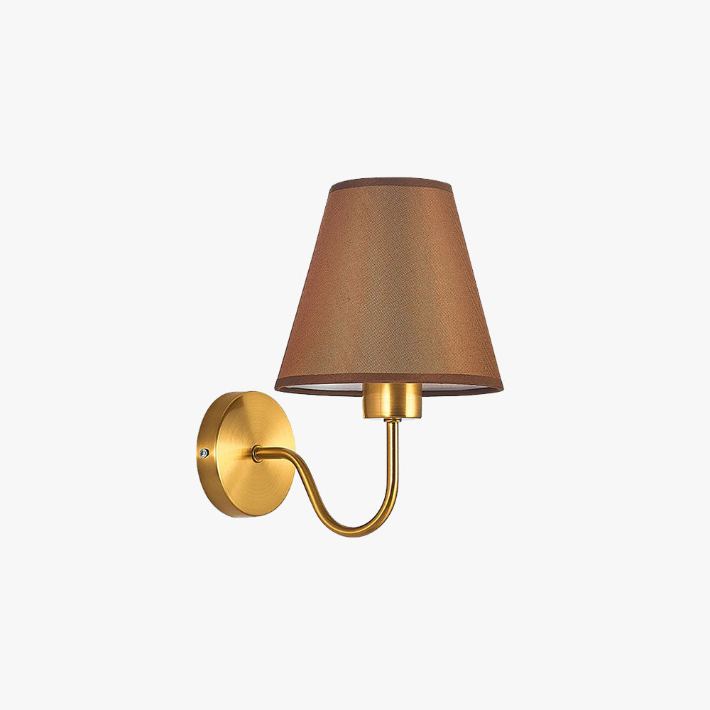 Kristy Nordic Fabric Vanity Wall Lamp Flaxen