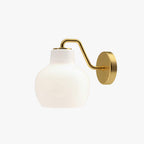 Arisha Simple Dome Shape Vanity Wall Lamp, /Glass