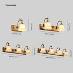 Ray Flower Mirror Front Vanity Wall Lamp, /Glass