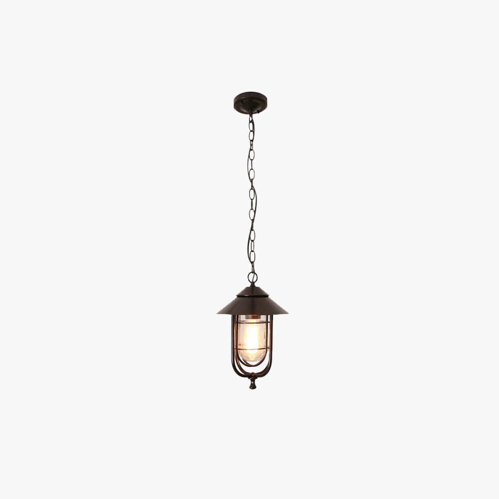 Epoch Retro Lantern Pendant Light Bronze