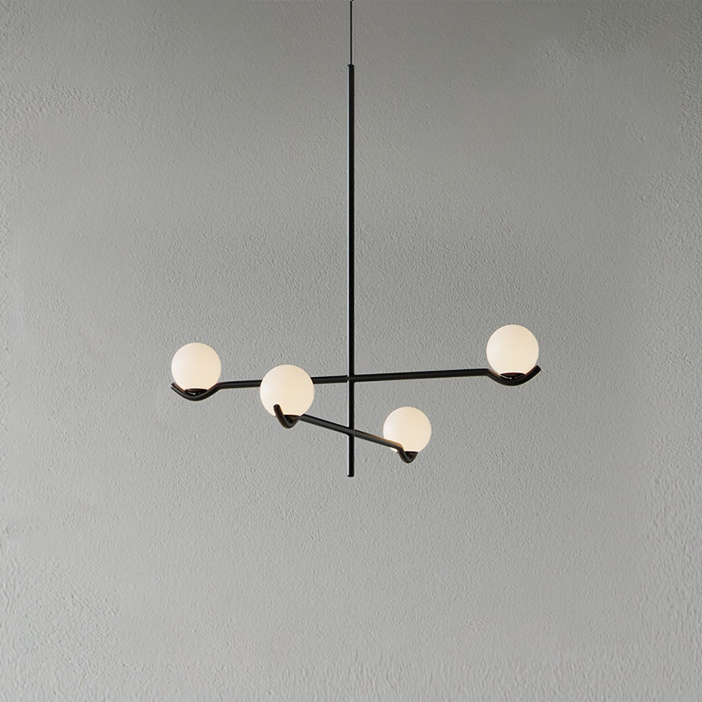 Noir Minimalist Glass Pendant Light