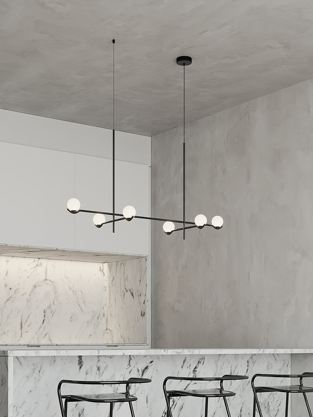 Noir Minimalist Glass Pendant Light
