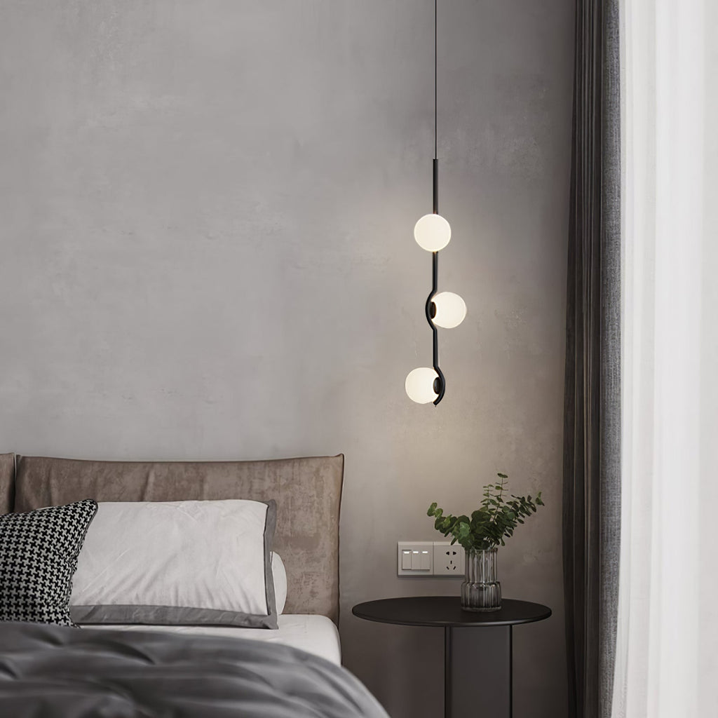 Noir Minimalist Glass Pendant Light