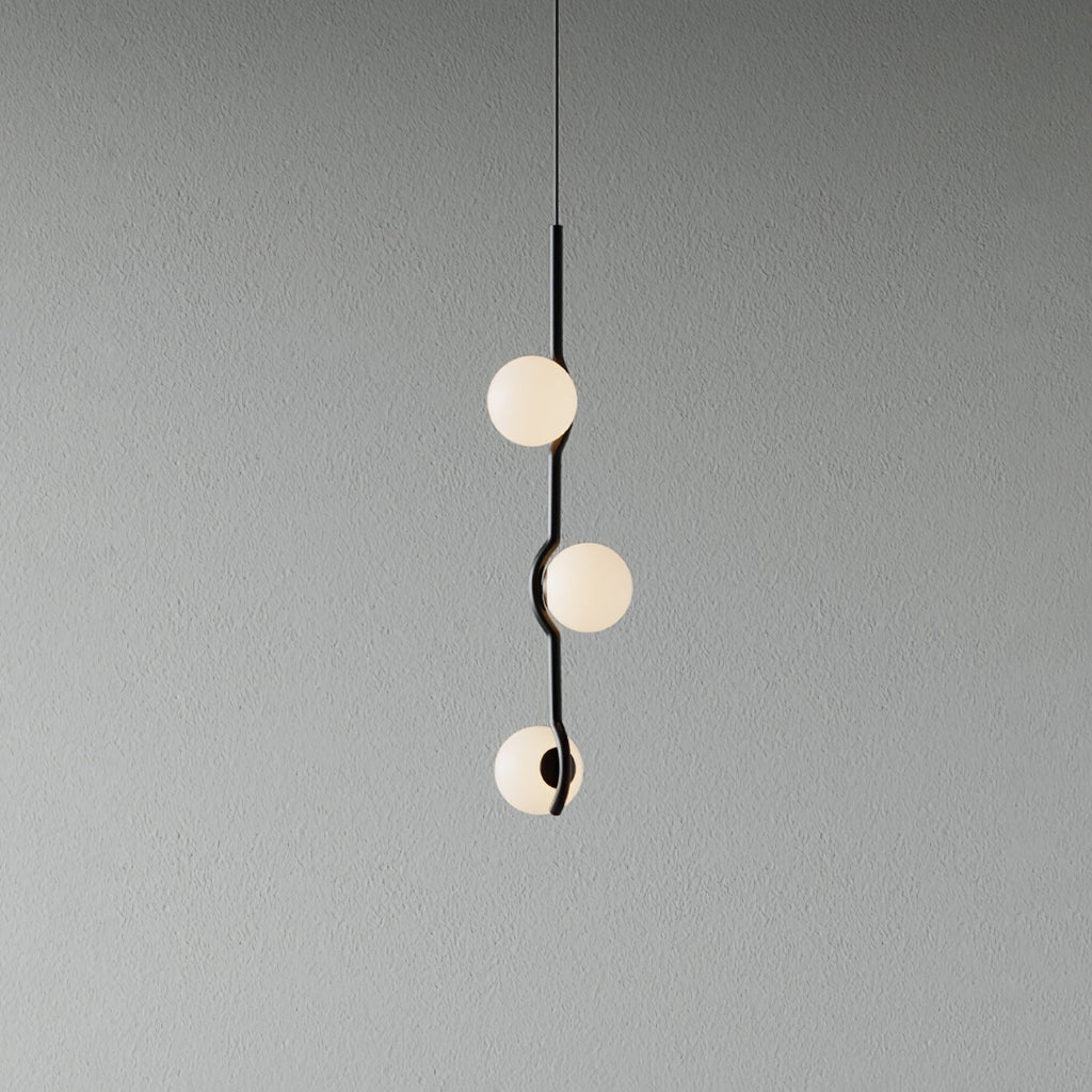 Noir Minimalist Glass Pendant Light