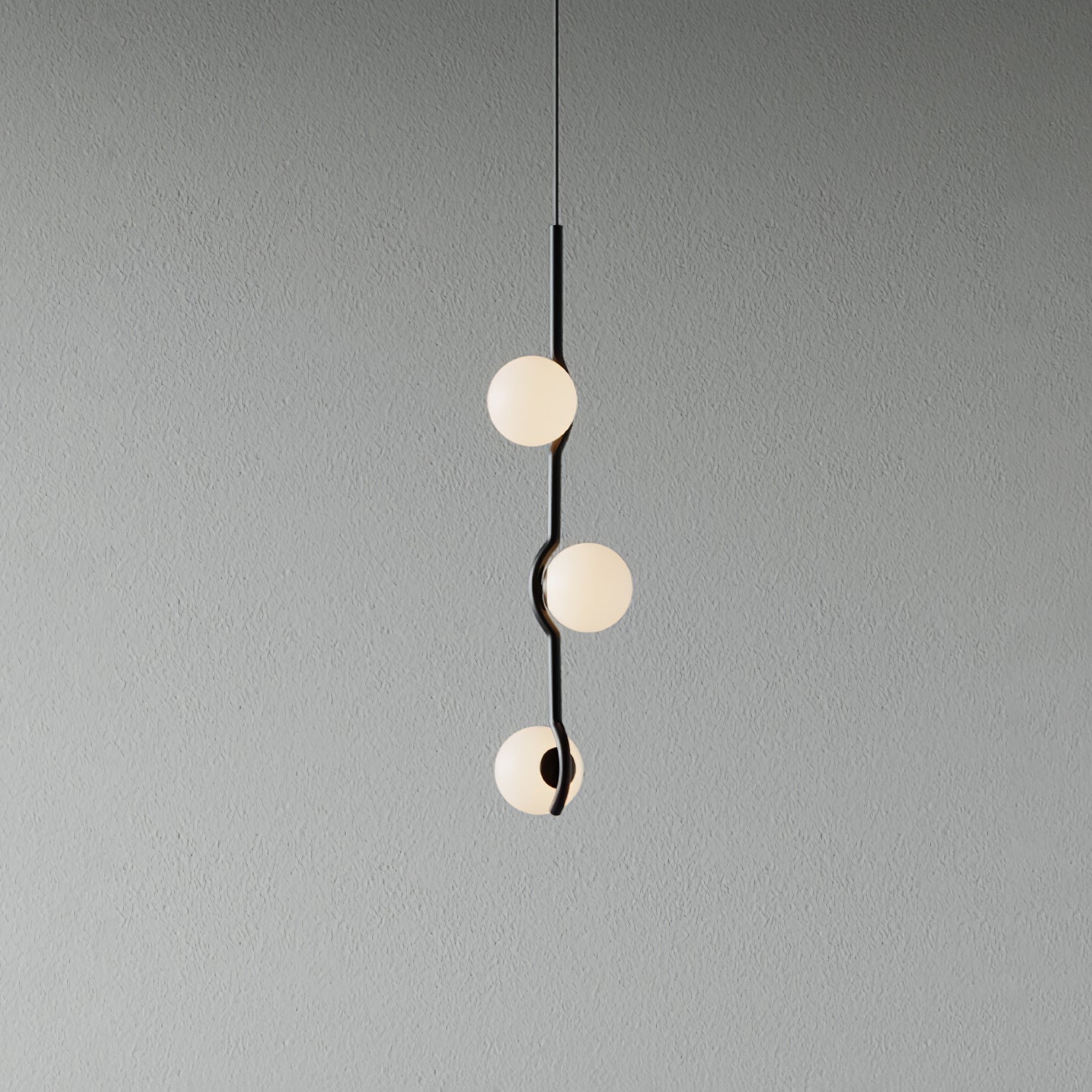 Noir Minimalist Glass Pendant Light