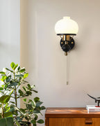 Aurum Balck Wall Light  pull-chain switch
