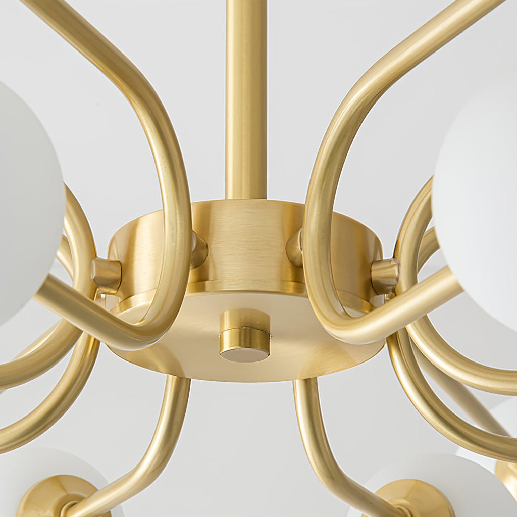 Aurora Chandelier Globe Arm Modern