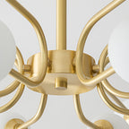 Aurora Chandelier Globe Arm Modern