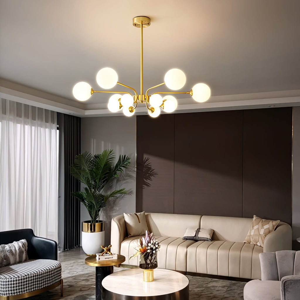 Aurora Chandelier Globe Arm Modern