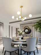 Aurora Chandelier Globe Arm Modern