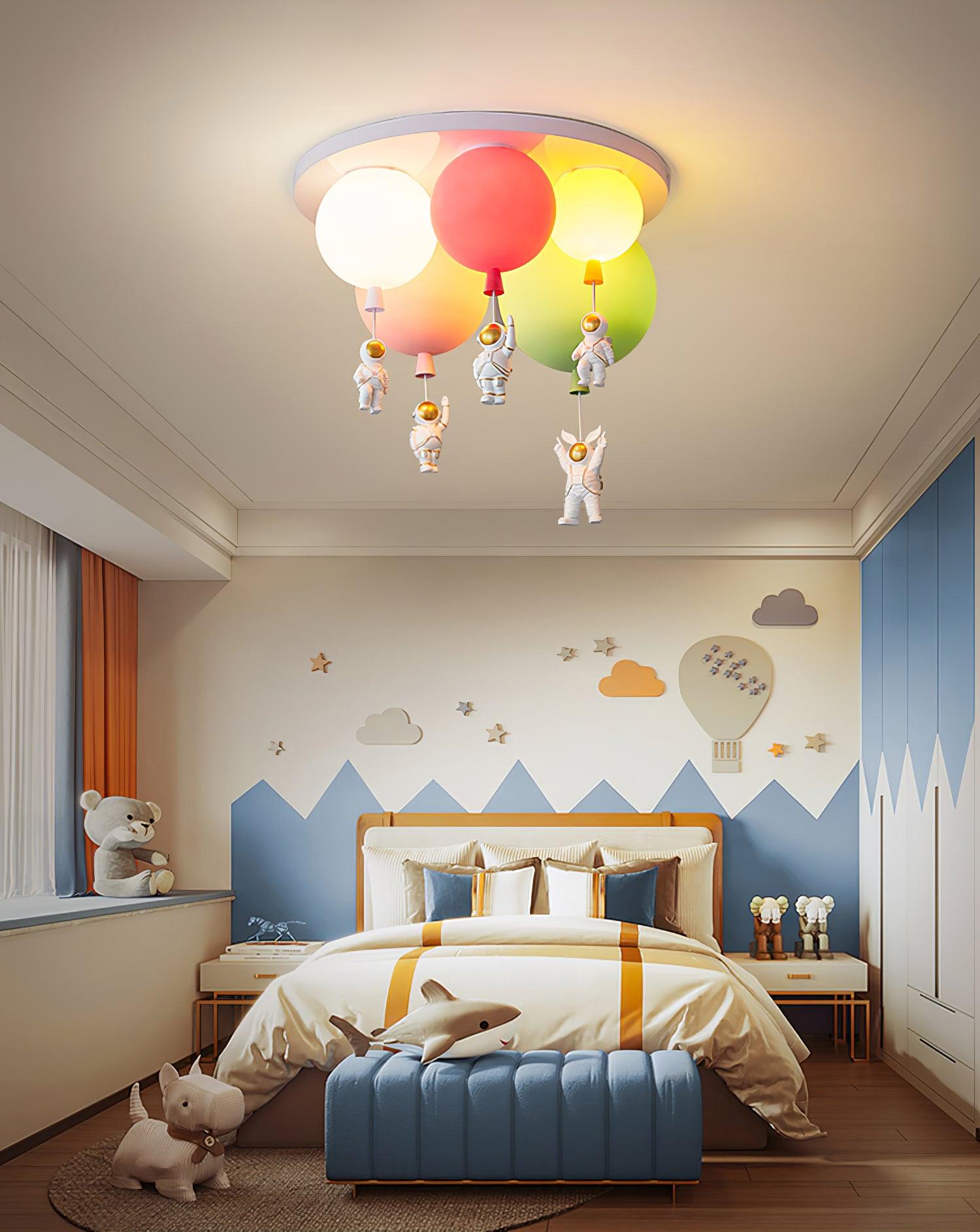 Izorora Frosted Balloon Combination Ceiling Lamp