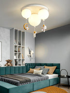 Izorora Frosted Balloon Combination Ceiling Lamp