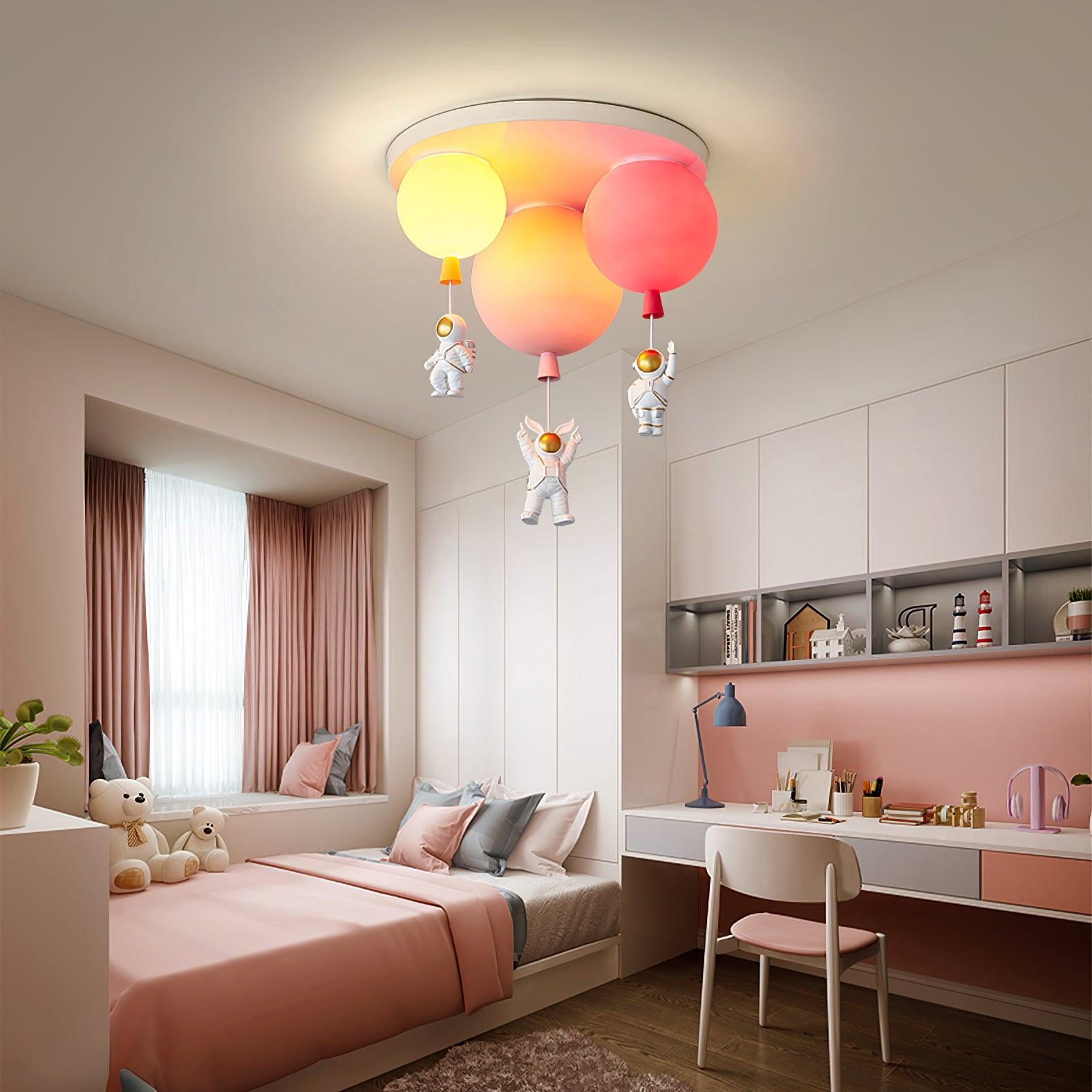 Izorora Frosted Balloon Combination Ceiling Lamp
