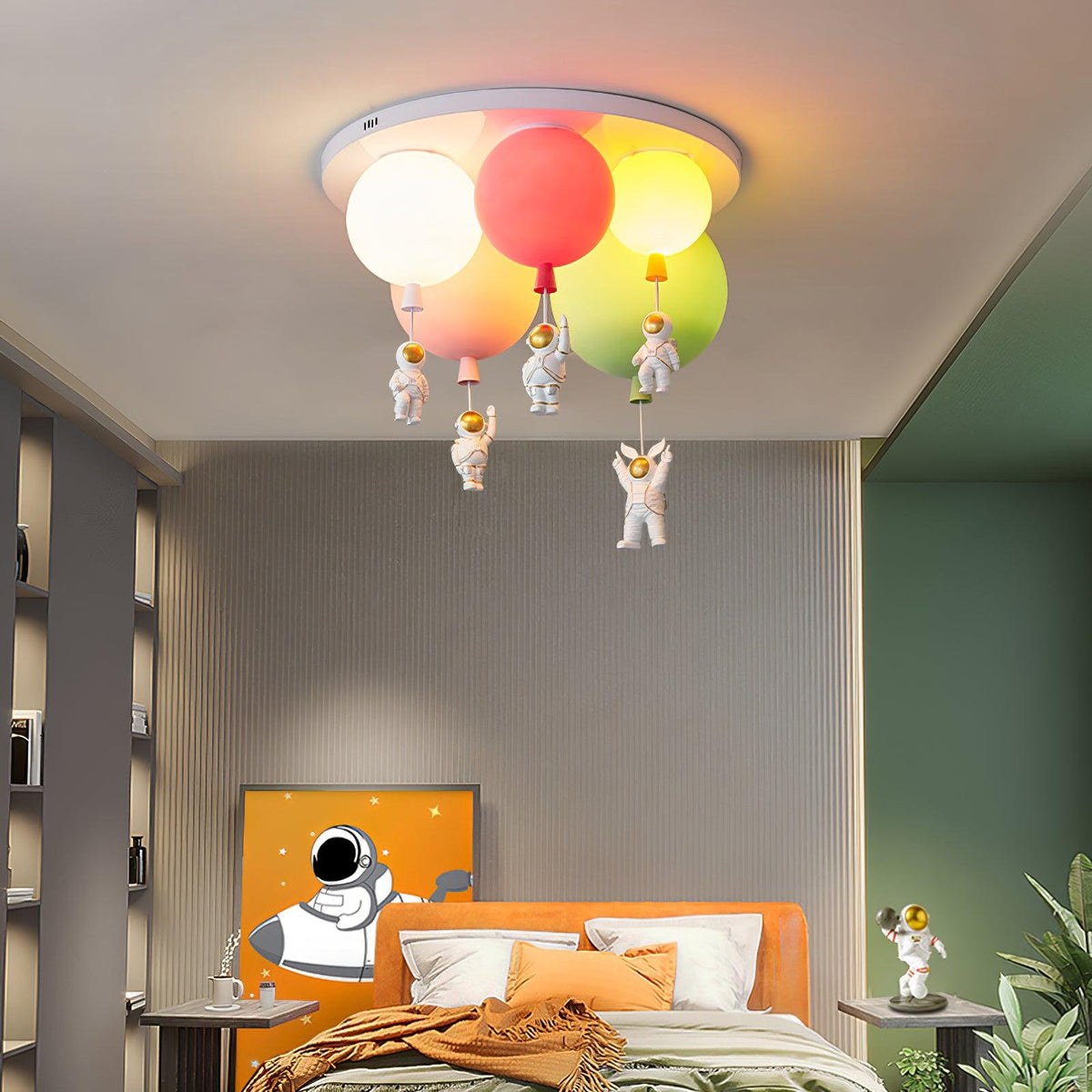 Izorora Frosted Balloon Combination Ceiling Lamp