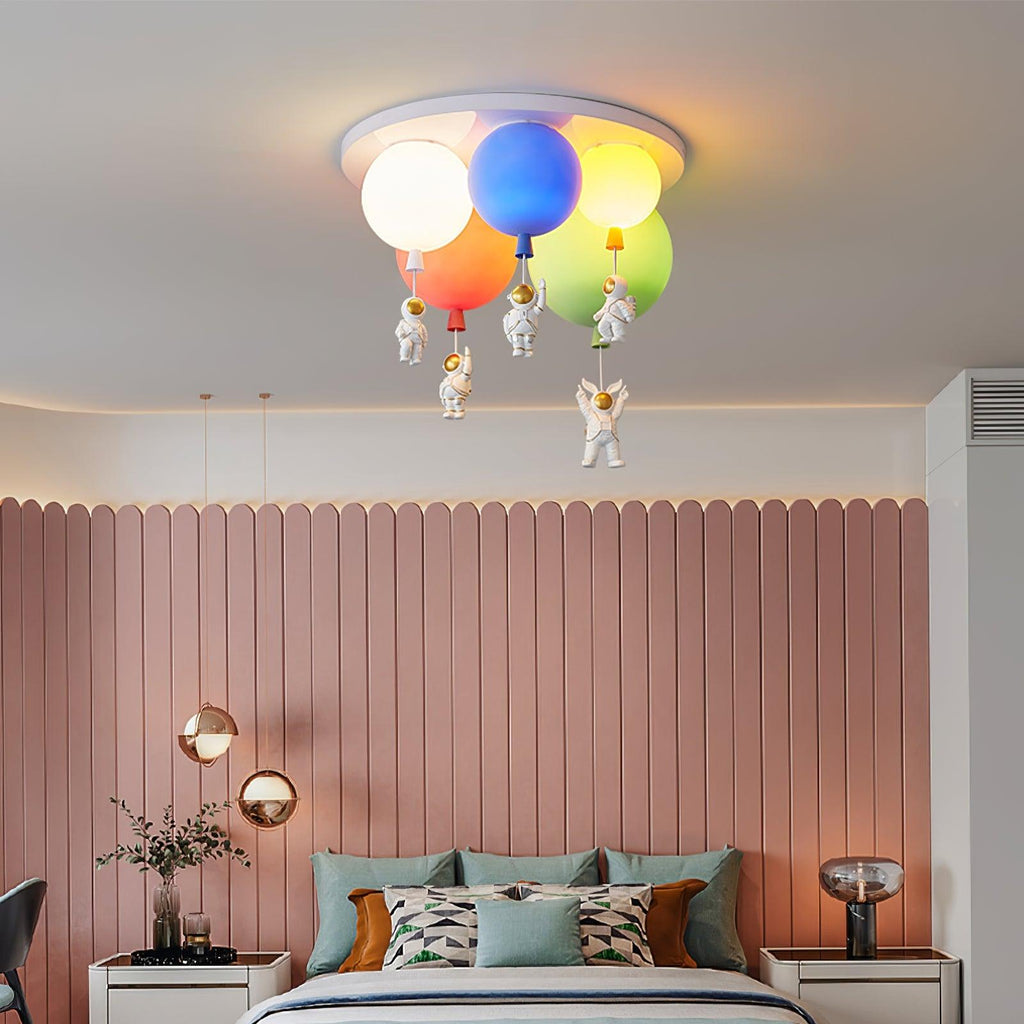 Izorora Frosted Balloon Combination Ceiling Lamp