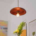 Balmain Pendant Lamp Wood Brass Minimalist