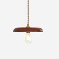 Balmain Pendant Lamp Wood Brass Minimalist
