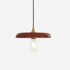 Balmain Pendant Lamp Wood Brass Minimalist