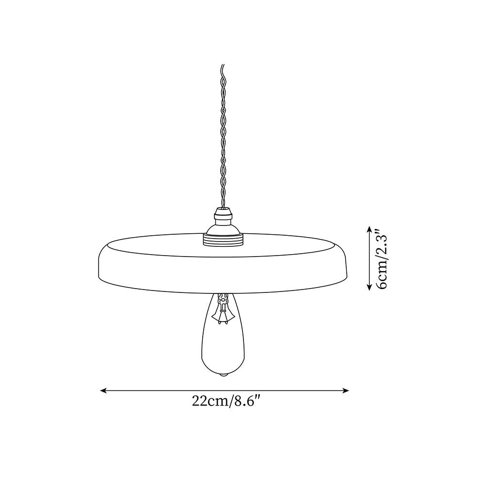Balmain Pendant Lamp Wood Brass Minimalist