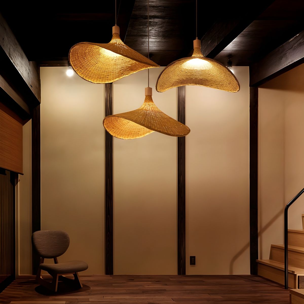 Marona Rattan Vintage Pendant Light