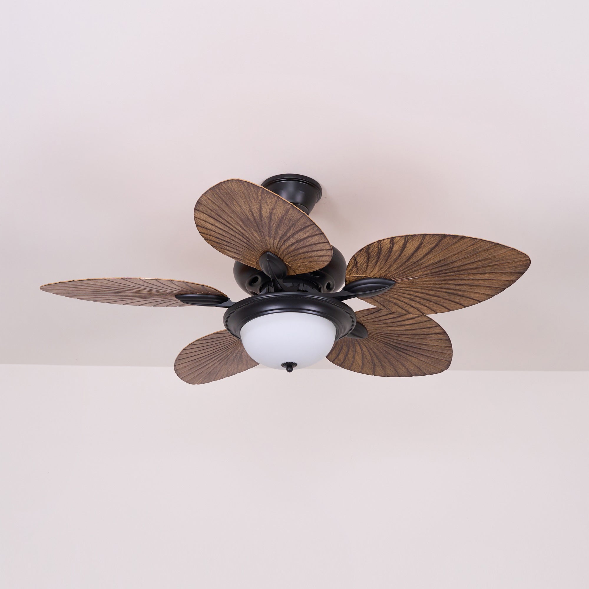 Alora Tropical Wood Ceiling Fan Light