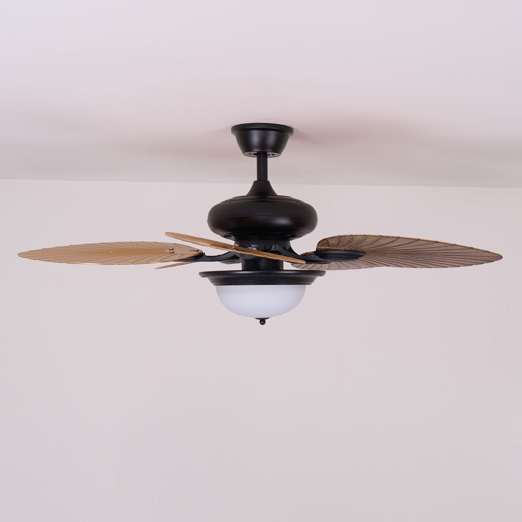 Alora Tropical Wood Ceiling Fan Light