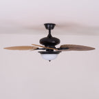 Alora Tropical Wood Ceiling Fan Light